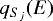$q_{S_j}(E)$