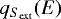 $q_{S_{\rm{ext}}}(E)$