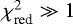 $\chi^2_{\textrm{red}}\gg 1$