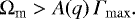 $ \UpOmega_{\textrm{m}} > A(q) \, \Gamma_{\mathrm{max}}.$