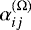 $\alpha_{ij}^{(\UpOmega)}$