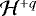 ${\mathcal H}^{+q}$