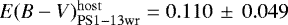 $E(B -V)_{\mathrm{{Gal}}}$