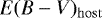 $E(B-V)_{\mathrm{host}}$