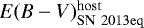 $E(B-V)^{\mathrm{host}}_{\mathrm{SN\ 2013eq}}$