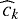 $\widehat{c}_k$