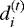 $d_i^{(t)}$