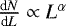 $\frac{\textrm{d}N}{\textrm{d}L}\propto L^{\alpha}$