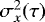 Mathematical equation: $\sigma_{x}^{2}(\tau)$