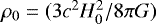 $\rho_0 = (3c^2 H_0^2/8\pi G) $