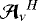 ${\bm{\mathcal{A}}_{\nu}}^H$