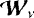 ${\bm{\mathcal{W}}_{\nu}}$
