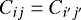 $C_{ij} = C_{i^{\prime} j^{\prime}}$