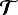 $\bm{\mathcal{T}}$