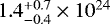 $1.4^{&#x002B;0.7}_{-0.4}\times 10^{24}$