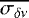 $\overline{\sigma_{\delta\nu}}$