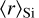 $\langle r \rangle_{\textrm{{Si}}}$