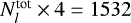 $N_l^{\textrm{tot}} \times 4=1532$