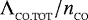 ${{\UpLambda}}_{_{\textrm{CO.TOT}}}/n_{_{\textrm{CO}}}$
