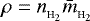 $\rho=n_{_{{\textrm{H}_2}}}{\bar m}_{_{{\textrm{H}_2}}}$