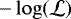 $-\log({\cal L})$