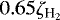 $0.65 \zeta_{\textrm{H}_2}$