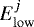 $E_{\mathrm{low}}^{j}$