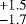 $^{+1.5}_{-1.7}$