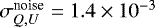 $\sigma^{\textrm{noise}}_{Q,U}=1.4\times10^{-3}$
