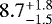 $87.4^{+1.8}_{-1.5}$