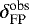 $\delta^{\textrm{obs}}_{\textrm{FP}}$
