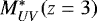 $M_{UV}^*(z=3)$