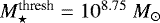 $M_{\star}^{\textrm{thresh}}=10^{8.75}\ M_{\odot}$