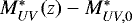 $M^*_{UV}(z)-M^*_{UV,0}$