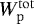 $W_{\mathrm{p}}^{\mathrm{tot}}$