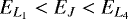 $E_{L_1} < E_J < E_{L_4}$