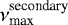 $\nu_{\textrm{max}}^{\textrm{secondary}}$