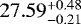 $27.59_{-0.21}^{&#x002B;0.48}$