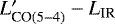 $L&#x0027;_{\textrm{CO}(5-4)}-L_{\textrm{IR}}$