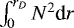 $\int_0^{r_D} N^2 {\textrm{d}}r$