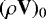 $(\rho \mathbf{V})_0$