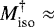 $M_{\textrm{iso}}^{\dagger} \approx$