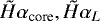 $\tilde{H}\alpha_{\textrm{core}},\tilde{H}\alpha_{L}$