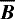 $\overline{\bm B}$
