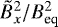 $\tilde{B}_x^2/B_{\textrm{eq}}^2$