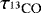 $\tau_{{}^{13}\textrm{CO}}$