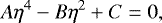 \begin{equation*}A \eta^4 - B \eta^2 &#x002B; C = 0, \end{equation*}