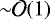 ${\sim}\mathcal{O}(1)$