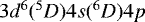 $3d^6(^5D)4s(^6D)4p$
