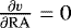 $\frac{\partial v}{\partial {\mathrm{RA}}}=0$